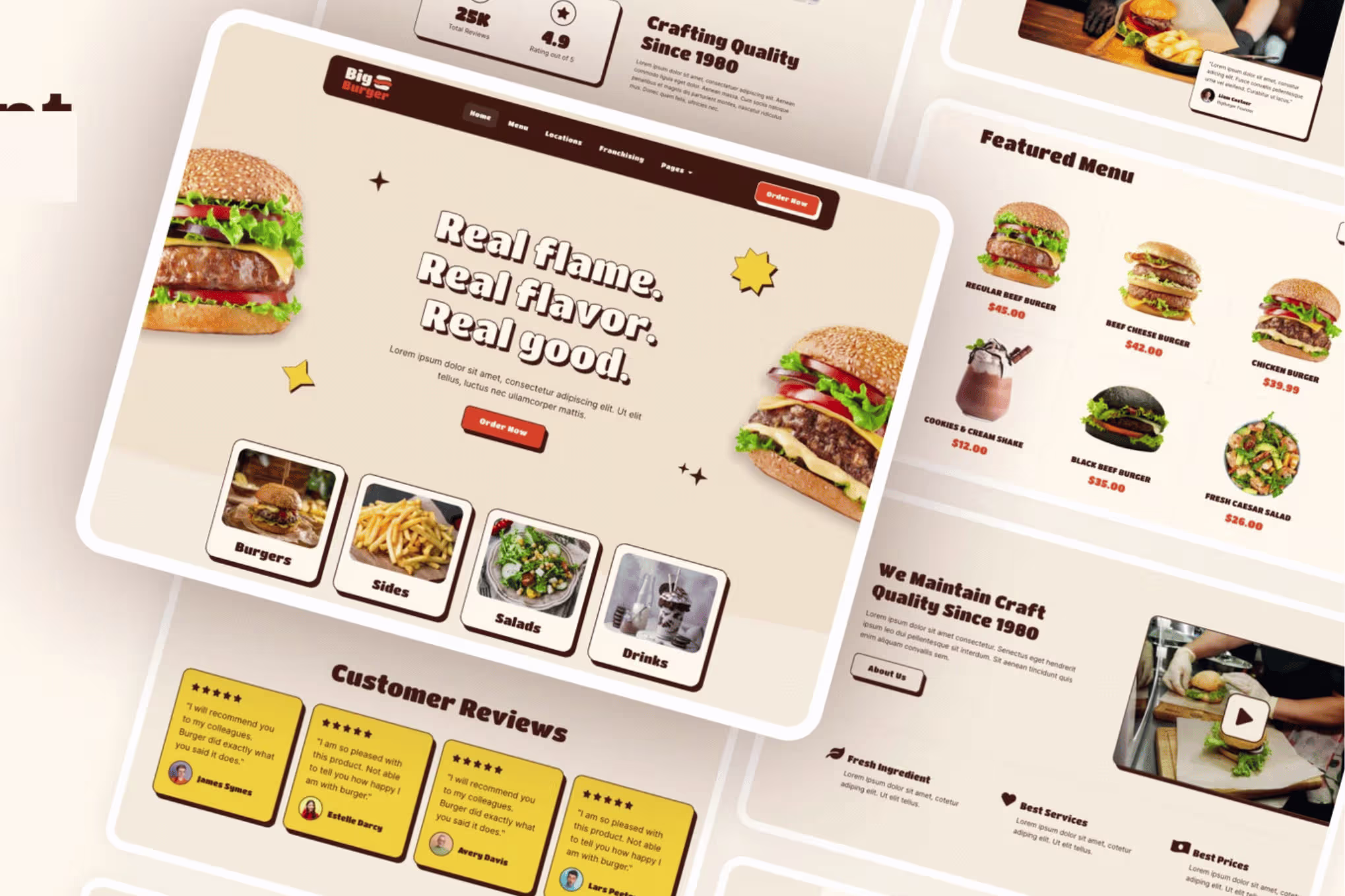 Restoran web sitesi tasarımı istanbul