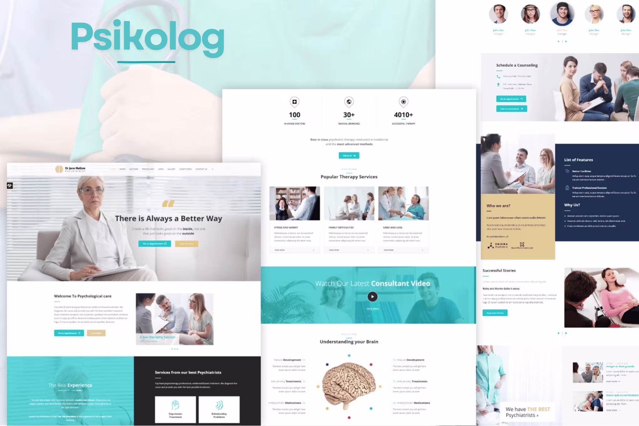 Psikolog web sitesi tasarımı istanbul